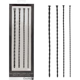 Kit Tiges à Urètre Silicone Spiral Screw Beginner