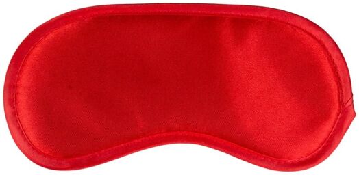 Masque pour les yeux en satin rouge