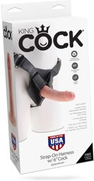 Gode ceinture réaliste - 16 cm