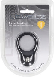 Cockring d'entraînement en silicone - S - Noir