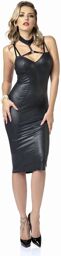 Robe Petra laquée mat Noir