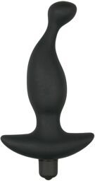 Vibromasseur prostatique en silicone noir