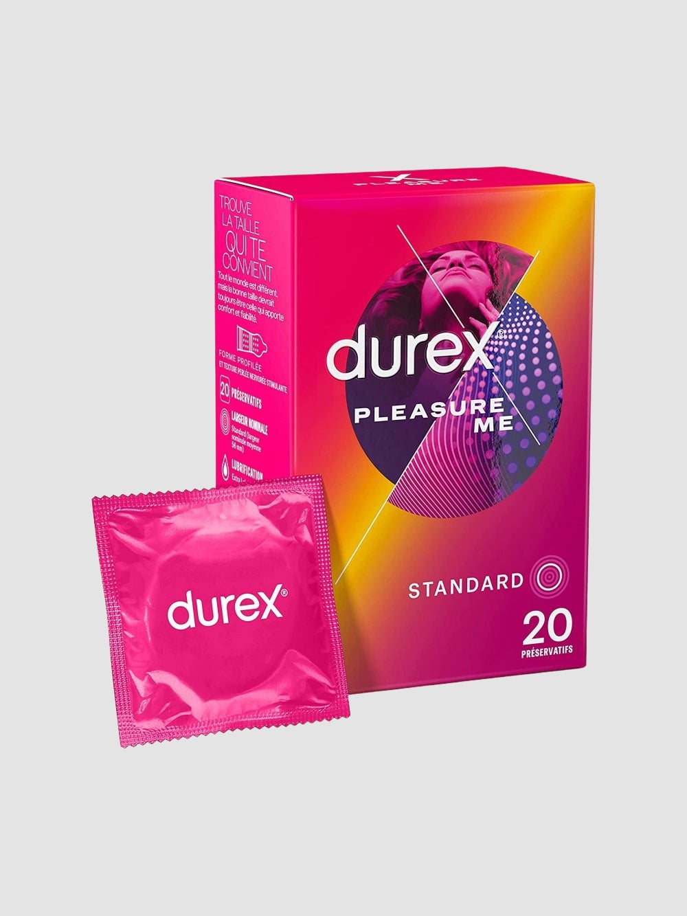 Préservatifs Pleasure Me boîte de 20