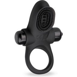 Anneau cockring vibrant avec stimulateur clito cunnilingus