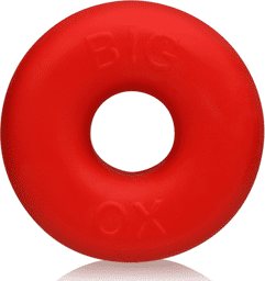 Big OX - Thick Blubbery Cockring - Red Ice