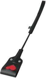 Cravache en Cuir Coeur Heart Impression Noir