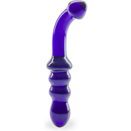 Gode godemichet en verre Blueberry
