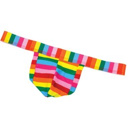 String pour homme arc-en-ciel
