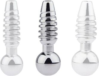 Plug pénis percé Screw M 2.5cm - Diamètre 9mm