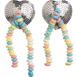 Cache-tétons Sequin avec Pompons Comestibles 60 g