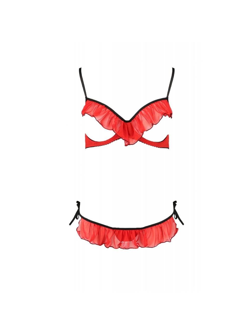 Ensemble 2 Pièces Ouvert Cherry Devil Collection Rouge