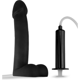 Gode godemichet éjaculateur avec seringue Wilson gode vaginal ou anal homme ou femme - Noir