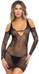 Robe résille noire