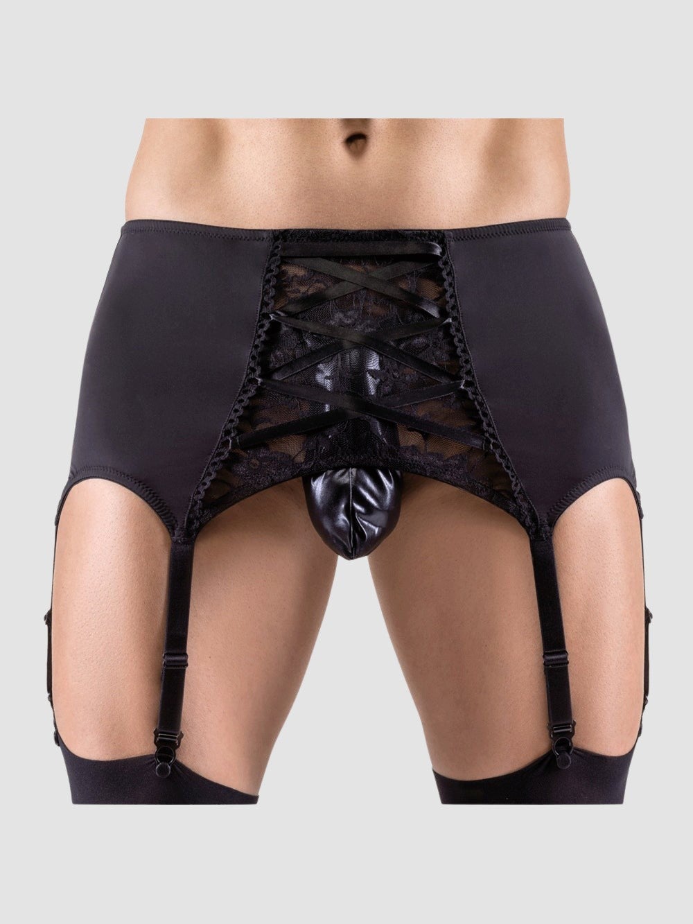 Porte-jarretelles dentelle noir