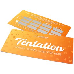 Carte à Gratter Tentation Spécial Soirée chez Des Amis