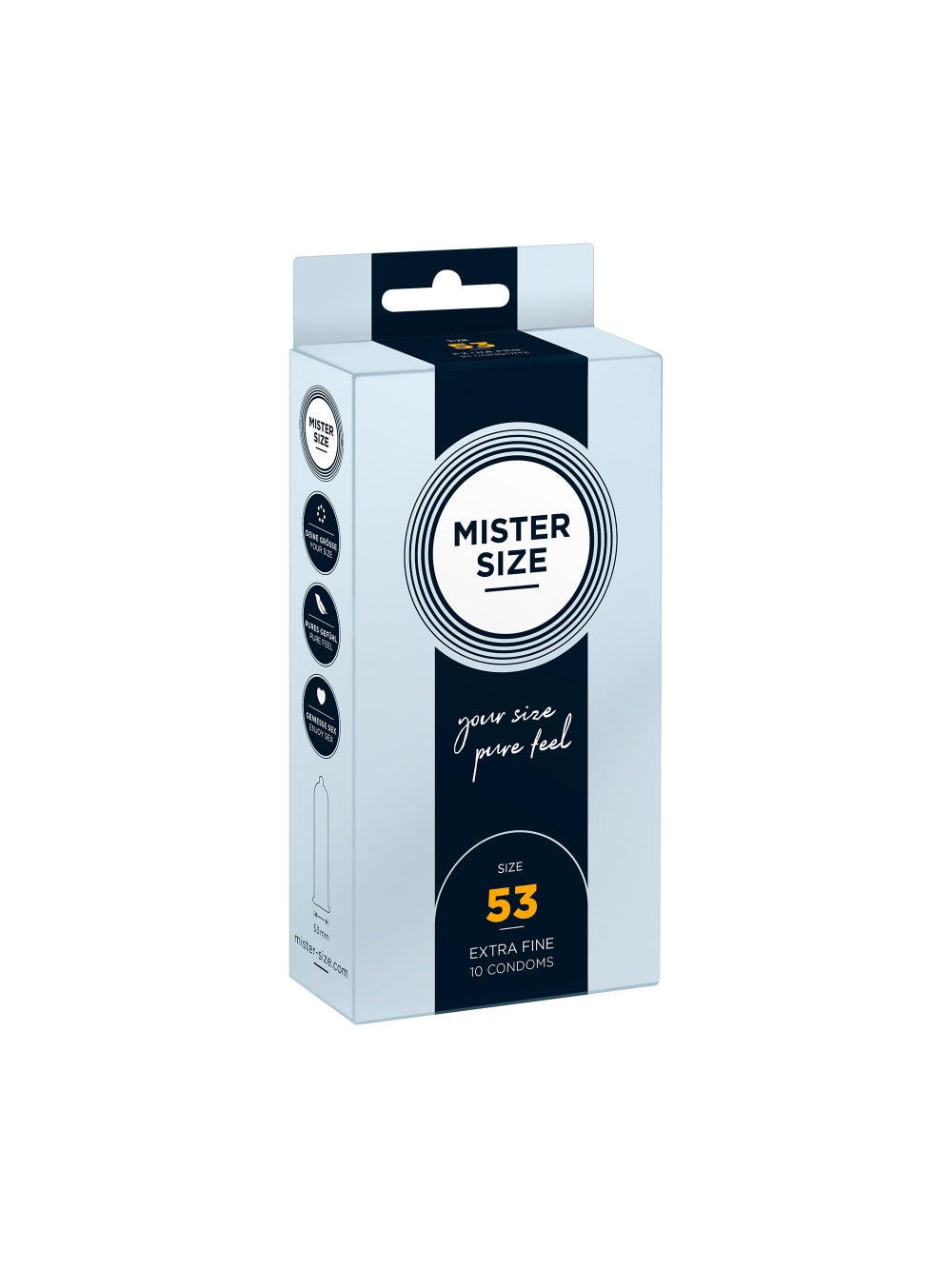 Préservatifs Pure Feel 53 Boîte de 10