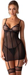 Nuites nuisette et string Noir