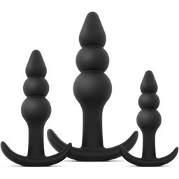 Easytoys - Trio de Plugs Anaux - Noir