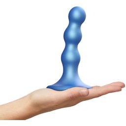 - Dildo Plug Balls Metallic Blue S