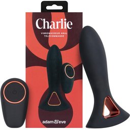 Charlie par - Vibromasseur anal télécommandé - Noir