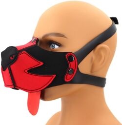 Museau Puppy Muz Noir-Rouge