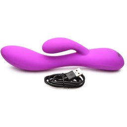 BANG! - Vibromasseur Rabbit Flexible Double Stimulation - Violet