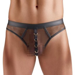 - String en Résille Homme - Noir