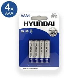 Piles AAA Hyundai - 4 pièces