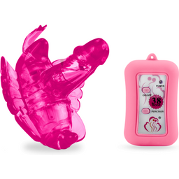 Culotte vibrante papillon gode 38 vitesses Vibromasseur femme et couple - Rose