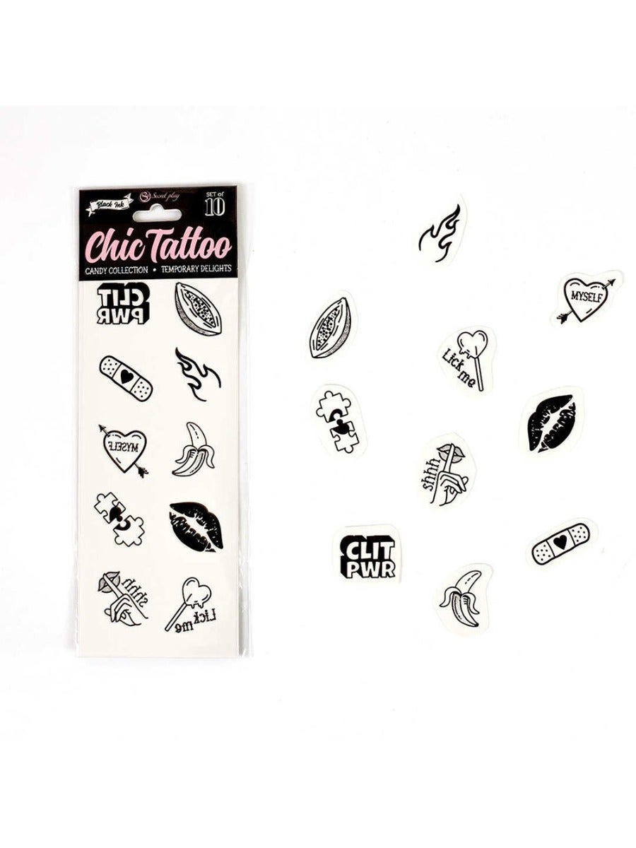 Tatouages temporaires Candy Collection