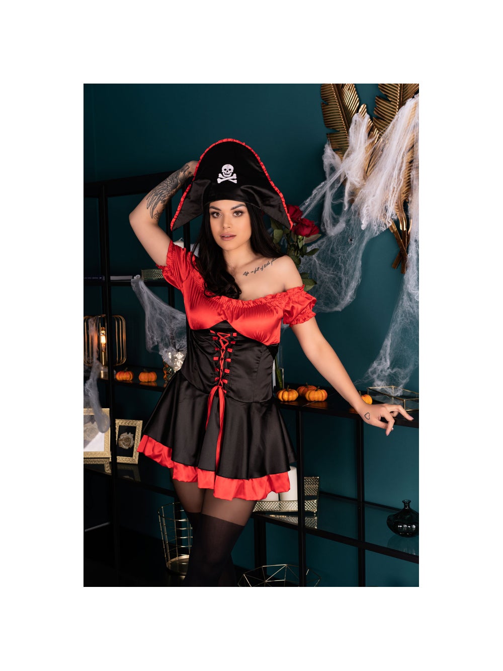 Costume Pirate Corsaro Noir & Rouge