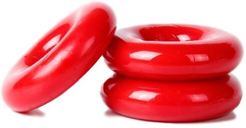 Lot de 3 cockrings Chubby Rouge