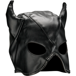 Masque en similicuir avec cornes Horny Devil