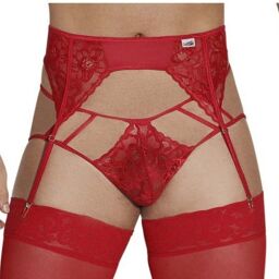 Porte-Jarretelles Jockstrap Pinga Rouge Rouge