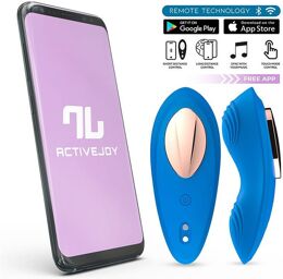 Vibrateur de culotte avec App. - Bleu