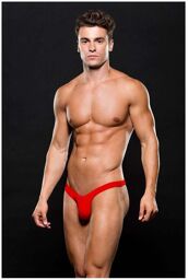 String Rouge Fermeture Éclair Rouge