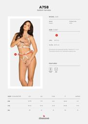 String Harnais OB A758 Blanc Blanc