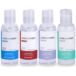 Pack découverte 4 lubrifiants 60ml