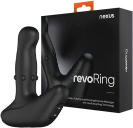 Vibromasseur prostatique RevoRing rotatif avec anneau stimulant et télécommande