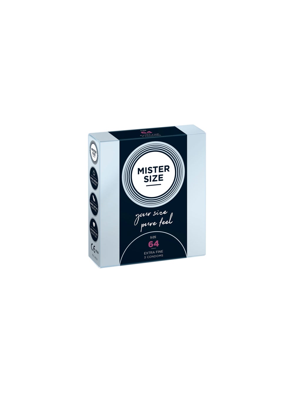 Préservatifs Pure Feel 64 Boîte de 3