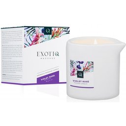 Bougie de massage rose violette Exotiq - 60 g