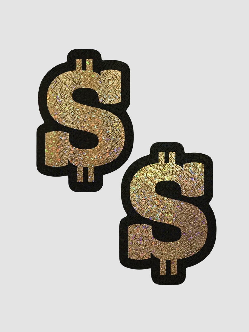 Caches-Tétons Glitter Dollar Doré