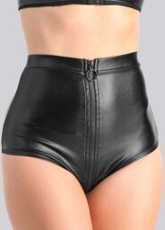 Culotte ouverte zip Fierce wetlook noir Noir