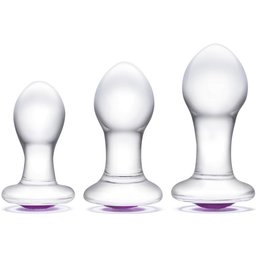 - Bling Bling Glass 3 pc Anal Training Kit