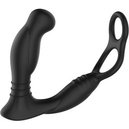 - Vibro anal avec anneau pénien et testiculaire Simul8 - Noir