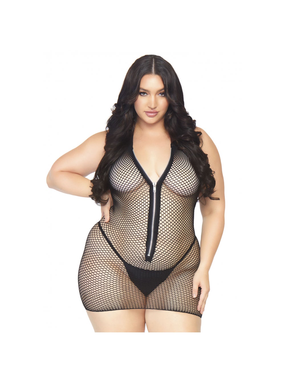 Robe 86086X Résille avec Fermeture Éclair GT