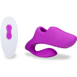 Doigt vibrant télécommandé double stimulation Ginger