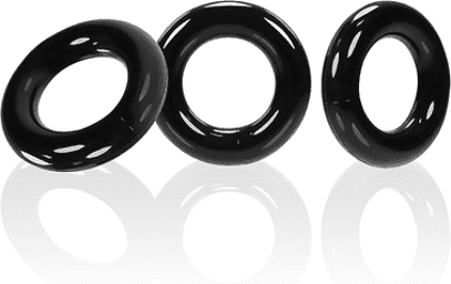 Willy Rings - 3-pack Stretchy Cockrings - Black