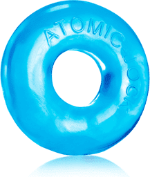 Do-Nut-2 - Jelly Cockring with Flat Inner Chamber - Ice Blue