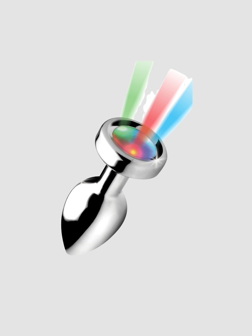 Plug anal métal lumineux Light Up small